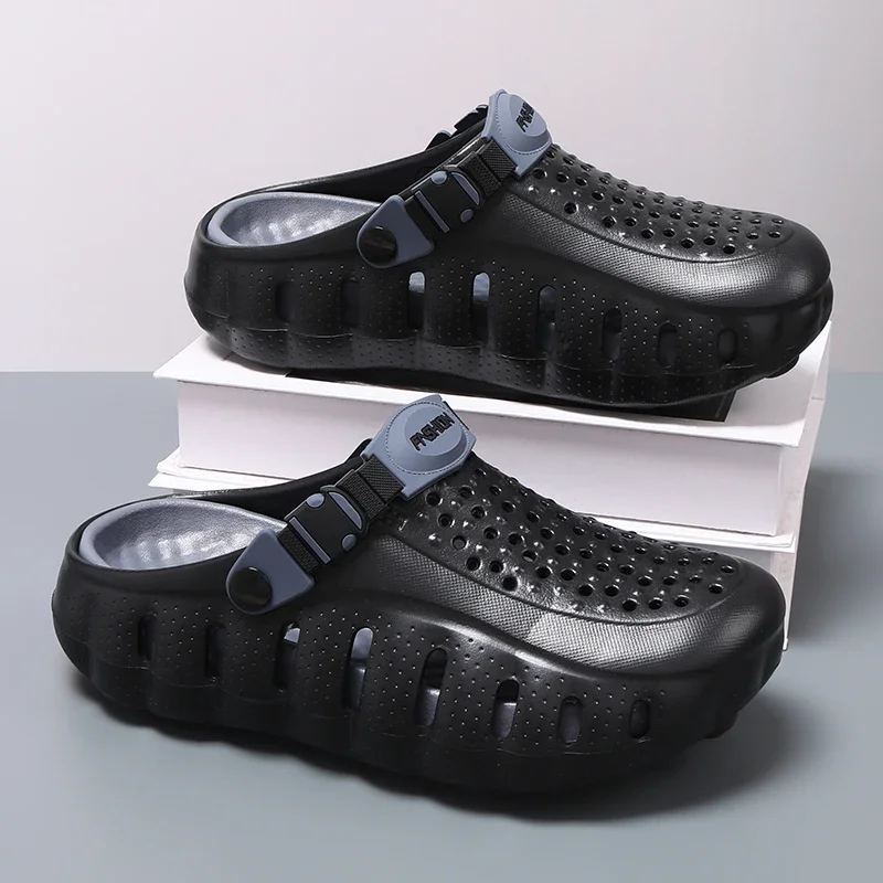 Hot Sale EVA Thick Sole Closed Toe Clogs 6001 Men Two Wear Summer Slippers
Hot Sale EVA Thick Sole Closed Toe Clogs 6001 Men Two Wear Summer Slippers