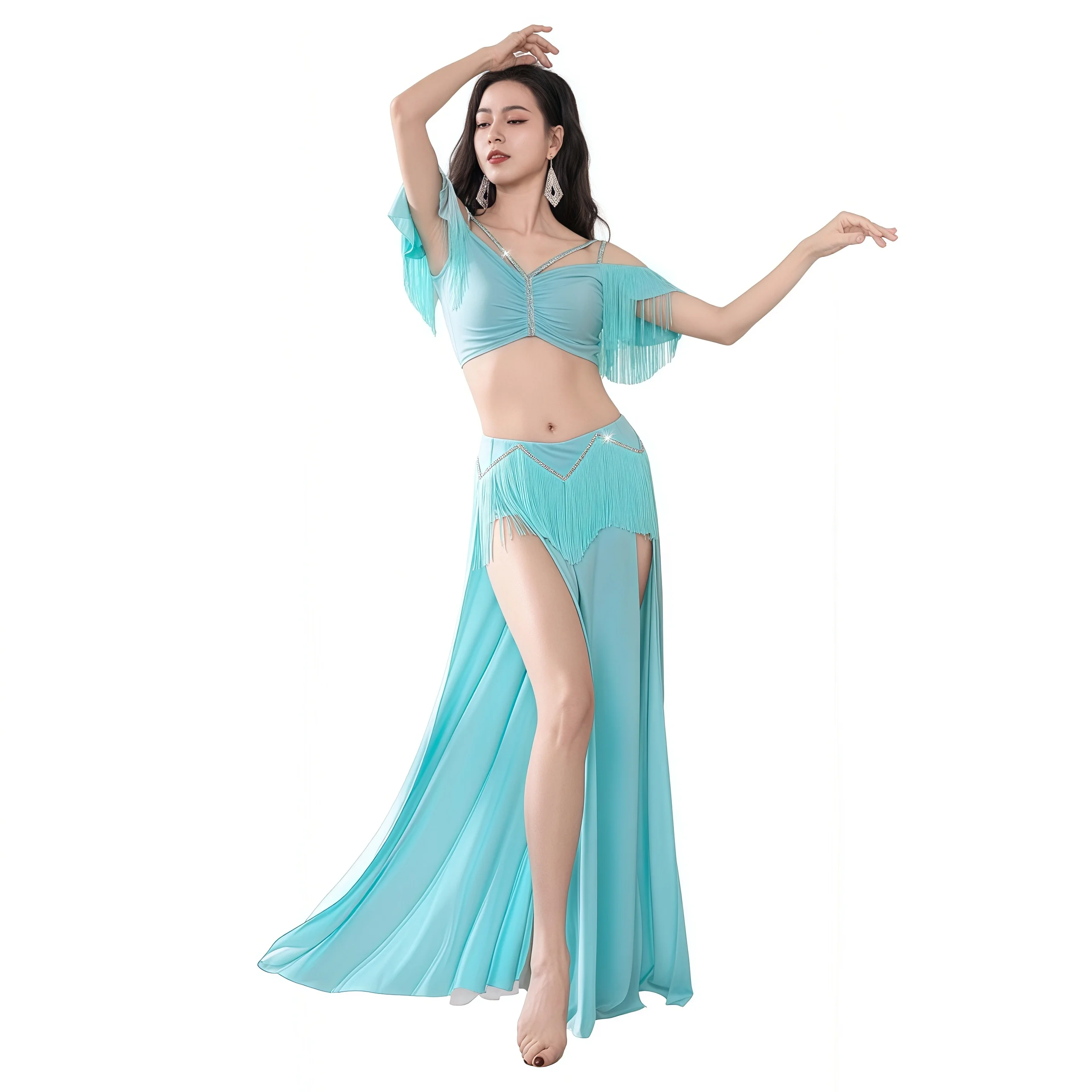 Light Luxury Fringe Bellydance Skirt Sexy Dancer Performance Show Outfit Stage Practice Clothes Tassel Summer Oriental Dance M L
Light Luxury Fringe Bellydance Skirt Sexy Dancer Performance Show Outfit Stage Practice Clothes Tassel Summer Oriental Dance M L
