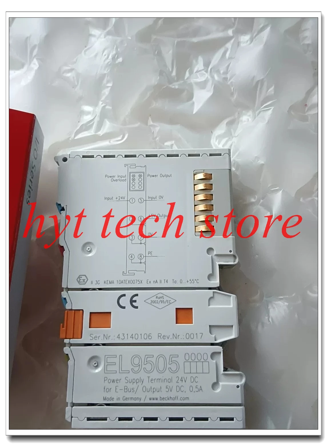 EL9505 Original Digital quantity terminal module, 100% tested before shipment
EL9505 Original Digital quantity terminal module, 100% tested before shipment