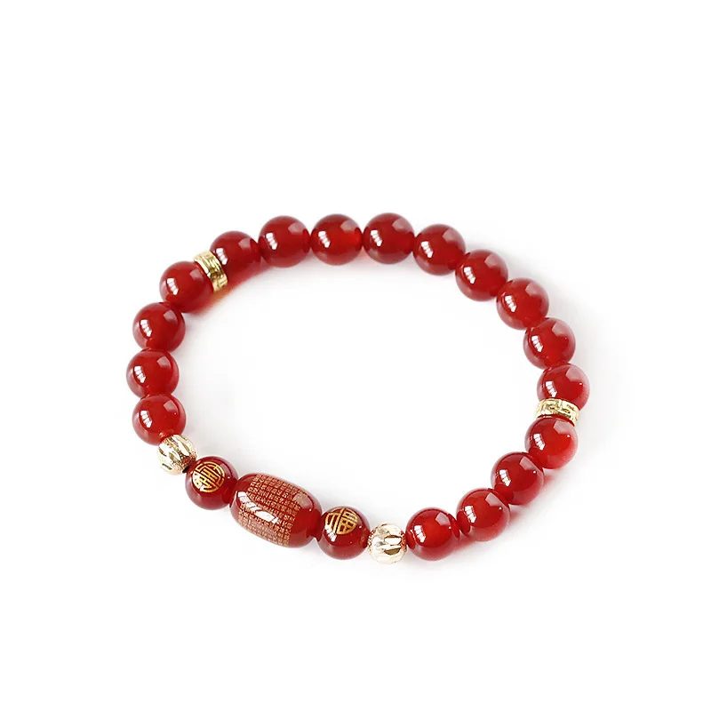Chinese Zodiac Red Agate Green Agate Beaded Bracelet Women's Elegant Prayer Buddhist Beads Lucky Wrist Jewelry Gifts
Chinese Zodiac Red Agate Green Agate Beaded Bracelet Women's Elegant Prayer Buddhist Beads Lucky Wrist Jewelry Gifts