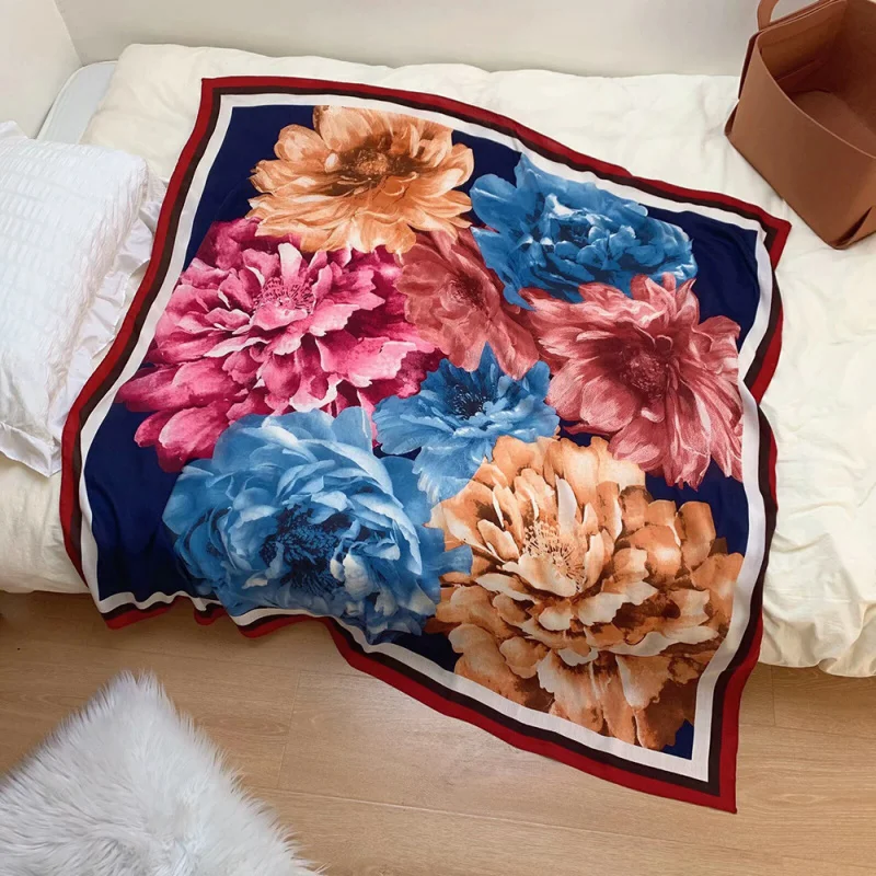Elegant and sophisticated printed scarf women that enhances skin tone130x130Velvet square scarf, soft neck protector, warm s
Elegant and sophisticated printed scarf women that enhances skin tone130x130Velvet square scarf, soft neck protector, warm s