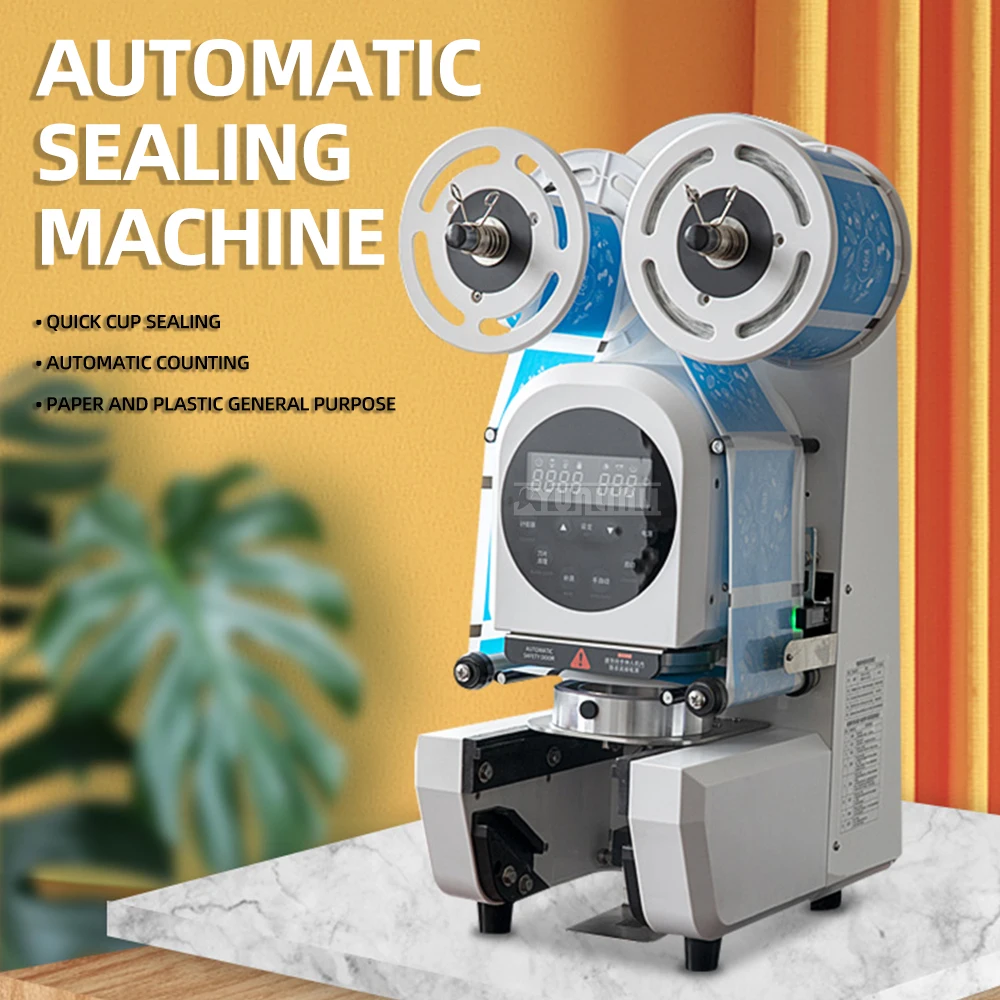 Automatic Plastic Juice Cup Sealing Machine Milk Tea Shop Commercial Cup Sealing Machine Bubble Tea Sealer
Automatic Plastic Juice Cup Sealing Machine Milk Tea Shop Commercial Cup Sealing Machine Bubble Tea Sealer