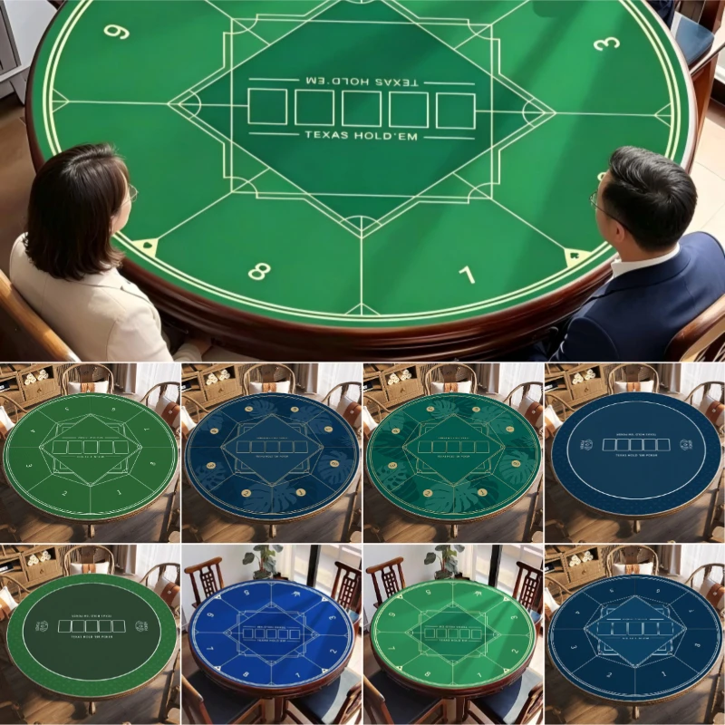 100/120cm Round Texas Hold'em Poker Table Mat Crystal Velvet Non-slip Table Cloth Wear-resistant Easy Clean Poker Tabletop Pad
100/120cm Round Texas Hold'em Poker Table Mat Crystal Velvet Non-slip Table Cloth Wear-resistant Easy Clean Poker Tabletop Pad