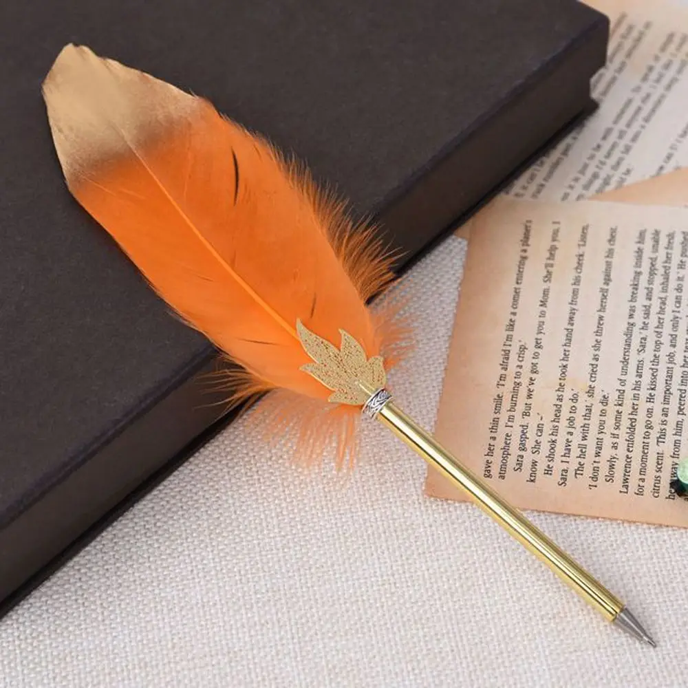 Fashion Creative Gift Writing Supplies Feather Ballpoint Ballpoint Pen Feather Decor Writing Pen 0.5mm
Fashion Creative Gift Writing Supplies Feather Ballpoint Ballpoint Pen Feather Decor Writing Pen 0.5mm