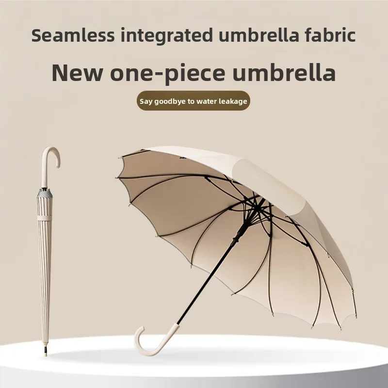 Зонт-трость цельный с длинной ручкой, ветрозащитный, усиленный, с каркасом из лотосовой кости, водонепроницаемый, из утолщенной стали
Зонт-трость цельный с длинной ручкой, ветрозащитный, усиленный, с каркасом из лотосовой кости, водонепроницаемый, из утолщенной стали