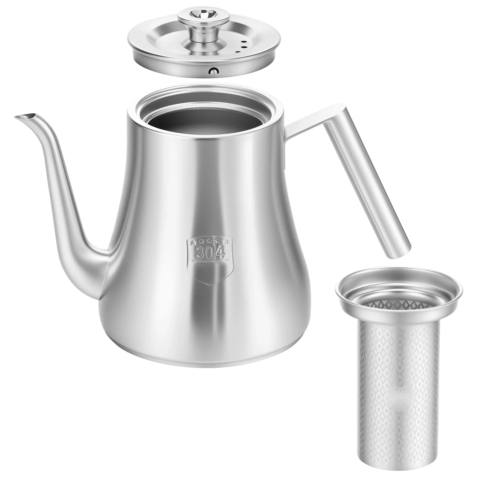 2L Stainless Steel Teapot with Removable Infuser Induction Safe Tea Kettle Large Capacity Loose Leaf Teapot for Home & Office
2L Stainless Steel Teapot with Removable Infuser Induction Safe Tea Kettle Large Capacity Loose Leaf Teapot for Home & Office