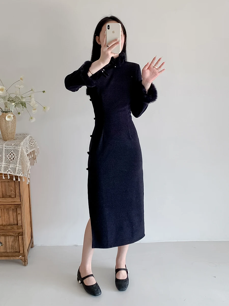 Синий бархатный длинный халат с флагом Све, Thiened Young Sle, зимний новый китайский Sle, повседневная офисная одежда Ele, винтажный Sle
Синий бархатный длинный халат с флагом Све, Thiened Young Sle, зимний новый китайский Sle, повседневная офисная одежда Ele, винтажный Sle