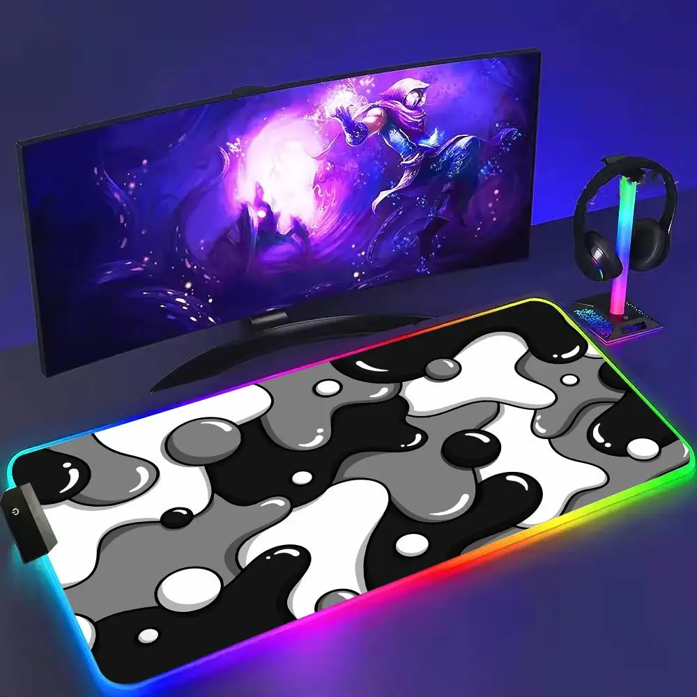 Коврик для мыши с абстрактной жидкостью, большие игровые коврики для мыши RGB, светодиодная подсветка, запираемые края, игровые аксессуары, настольные коврики, коврик для клавиатуры ПК XXL 90x40
Коврик для мыши с абстрактной жидкостью, большие игровые коврики для мыши RGB, светодиодная подсветка, запираемые края, игровые аксессуары, настольные коврики, коврик для клавиатуры ПК XXL 90x40