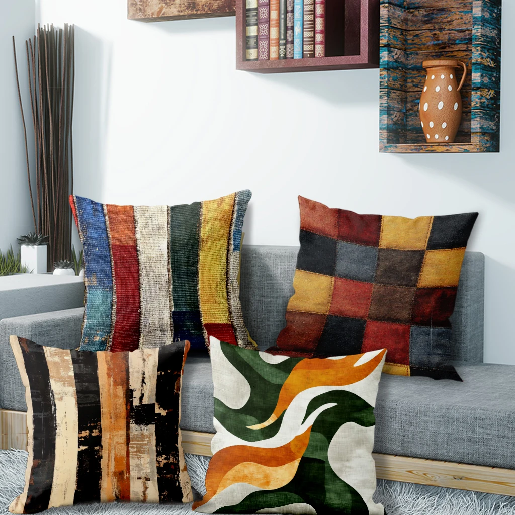 Colorful Patched Throw Pillow CoversSuitable for sofa car bedroom decorative cushion cover pillow cover
Colorful Patched Throw Pillow CoversSuitable for sofa car bedroom decorative cushion cover pillow cover