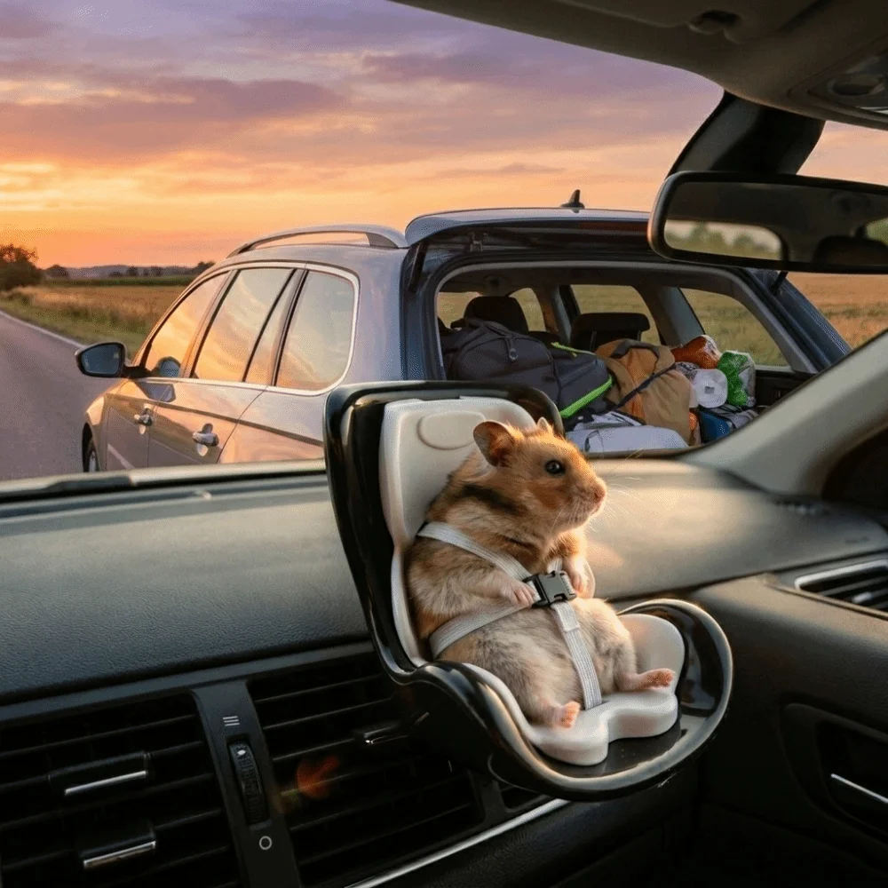 Creative Plastic Hamster Car Seat Comfortable Detachable Pet Car Seat Secure Buckle Stable Miniature Chair Vehicle Travel
Creative Plastic Hamster Car Seat Comfortable Detachable Pet Car Seat Secure Buckle Stable Miniature Chair Vehicle Travel