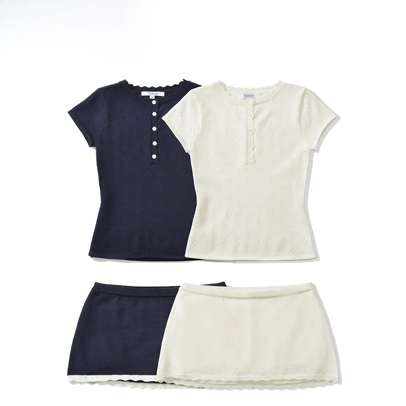 Fashionable Versatile Knitted Top And Half Skirt Pants Women's Summer New Arrival Polyester Fiber Regular Length Suitable for...
Fashionable Versatile Knitted Top And Half Skirt Pants Women's Summer New Arrival Polyester Fiber Regular Length Suitable for...