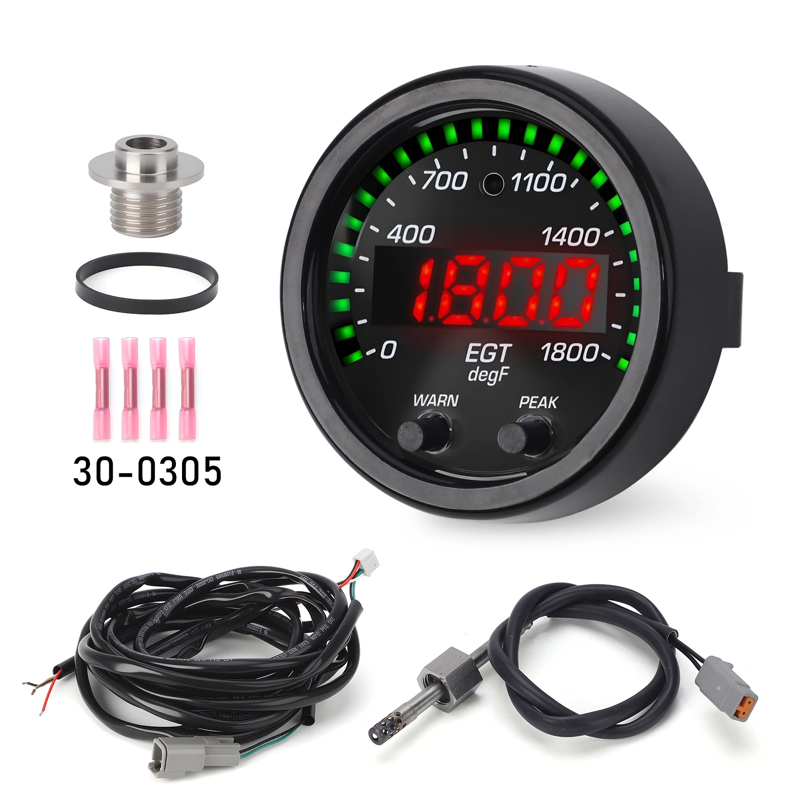 CNSPEED Exhaust Gas Temperature EGT Gauge 30-0305 X-Series 52MM 1800F/1000C Thermometer Exhaust Temp Gauge Car Meter With Sensor
CNSPEED Exhaust Gas Temperature EGT Gauge 30-0305 X-Series 52MM 1800F/1000C Thermometer Exhaust Temp Gauge Car Meter With Sensor