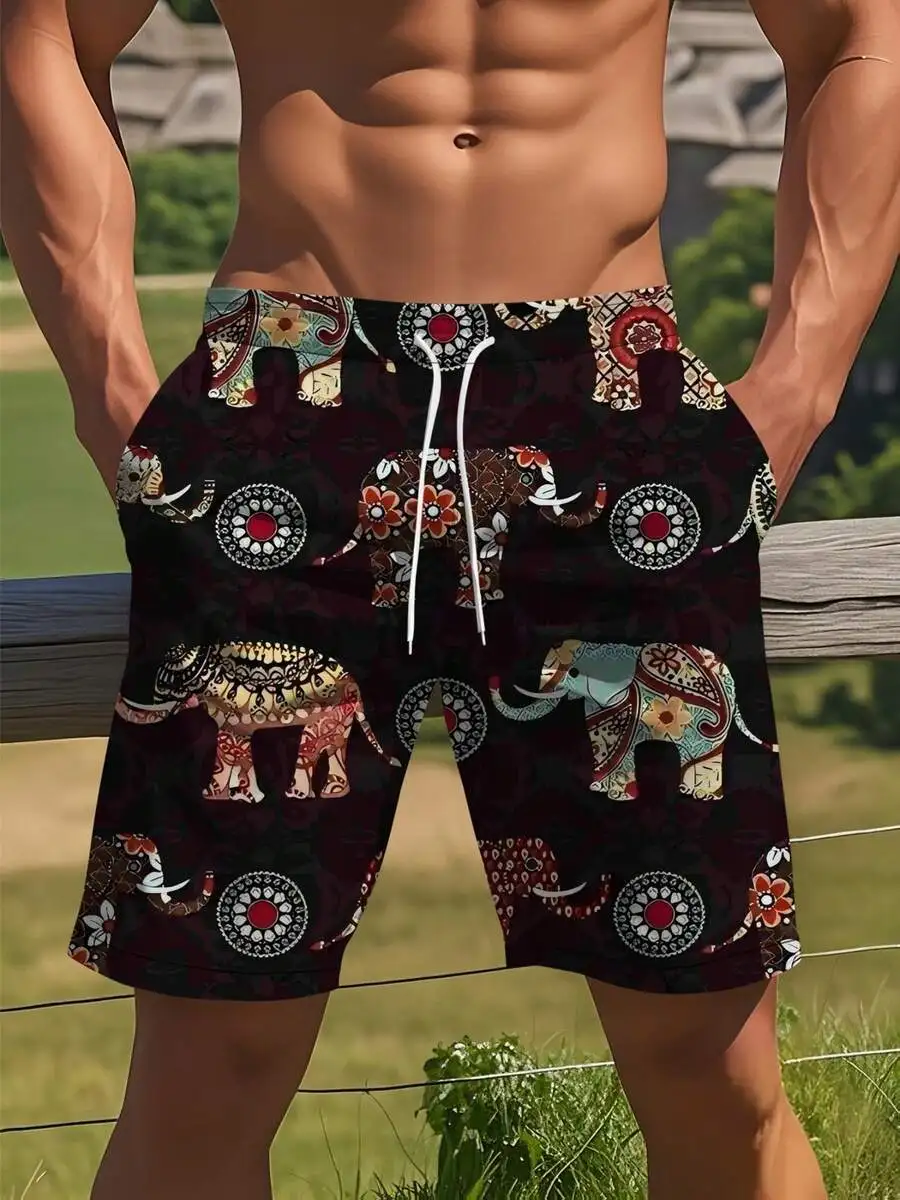 3D Printed Elephant Pattern Beach Shorts For Men Summer Casual Pants
3D Printed Elephant Pattern Beach Shorts For Men Summer Casual Pants