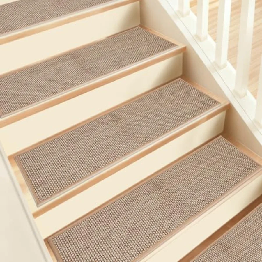 Stair Treads Non Slip, 15 Pack 8" X 30" Stair Runners for Wooden Steps Non Slip with Reusable TPE Adhesive Backing, Carpet Stai
Stair Treads Non Slip, 15 Pack 8" X 30" Stair Runners for Wooden Steps Non Slip with Reusable TPE Adhesive Backing, Carpet Stai
