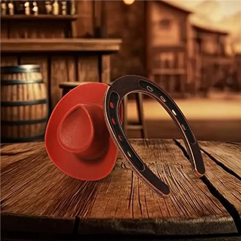 ABKP-48 Pieces Western Theme Lucky Horseshoe Ornament And Mini Cowboy Hat Crafts Miniature Horse Shoes Wedding Gift Set
ABKP-48 Pieces Western Theme Lucky Horseshoe Ornament And Mini Cowboy Hat Crafts Miniature Horse Shoes Wedding Gift Set