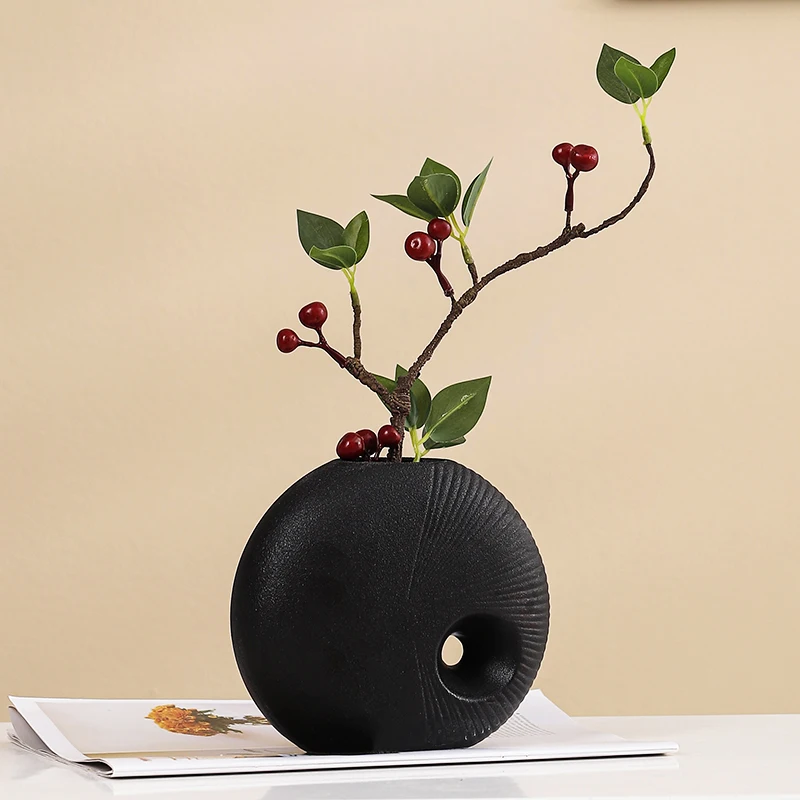 Керамические вазы в форме круглой нити в китайском стиле, домашний обеденный стол, гостиная, спальня, офисное украшение, цветочная посуда, 1 шт.
Керамические вазы в форме круглой нити в китайском стиле, домашний обеденный стол, гостиная, спальня, офисное украшение, цветочная посуда, 1 шт.
