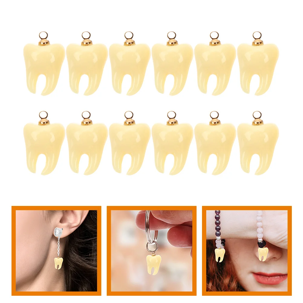 12 Pcs Tooth Shape Resin Pendant Beads Small Teeth Charms Craft Jewelry Making Necklace Bracelet Keychain Earrings Bag
12 Pcs Tooth Shape Resin Pendant Beads Small Teeth Charms Craft Jewelry Making Necklace Bracelet Keychain Earrings Bag