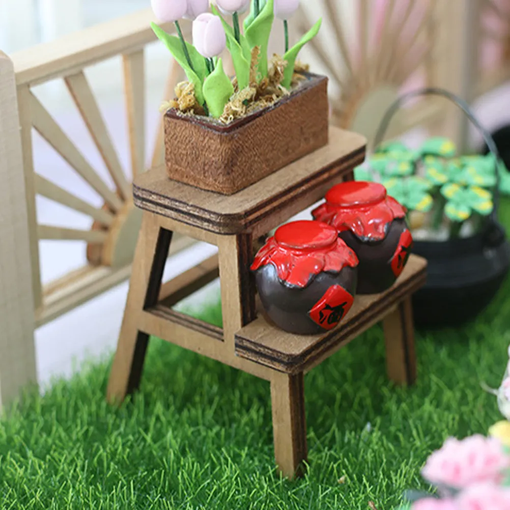 Mini Wooden Stool for Dollhouse Decoration Compact Realistic Detail Natural Texture Smooth Surface Non-Deformable Micro House
Mini Wooden Stool for Dollhouse Decoration Compact Realistic Detail Natural Texture Smooth Surface Non-Deformable Micro House