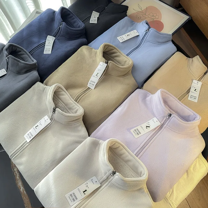 Зимняя одежда, женская пара, двухслойная композитная флисовая утепленная куртка на молнии, женская одежда, куртки для женщин
Зимняя одежда, женская пара, двухслойная композитная флисовая утепленная куртка на молнии, женская одежда, куртки для женщин