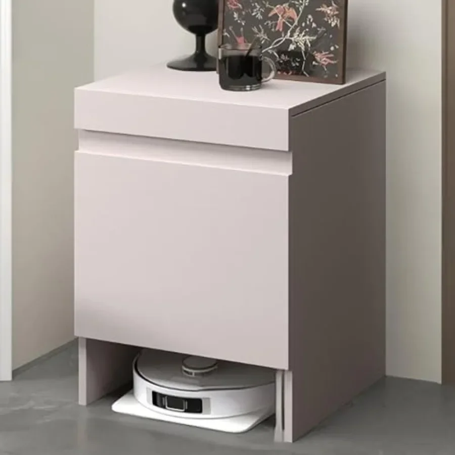 Robot Vacuum Stand Cabinet for Home Office, Gray Wood Freestanding Storage Cabinet with Doors, End Side Table for Living Room K
Robot Vacuum Stand Cabinet for Home Office, Gray Wood Freestanding Storage Cabinet with Doors, End Side Table for Living Room K