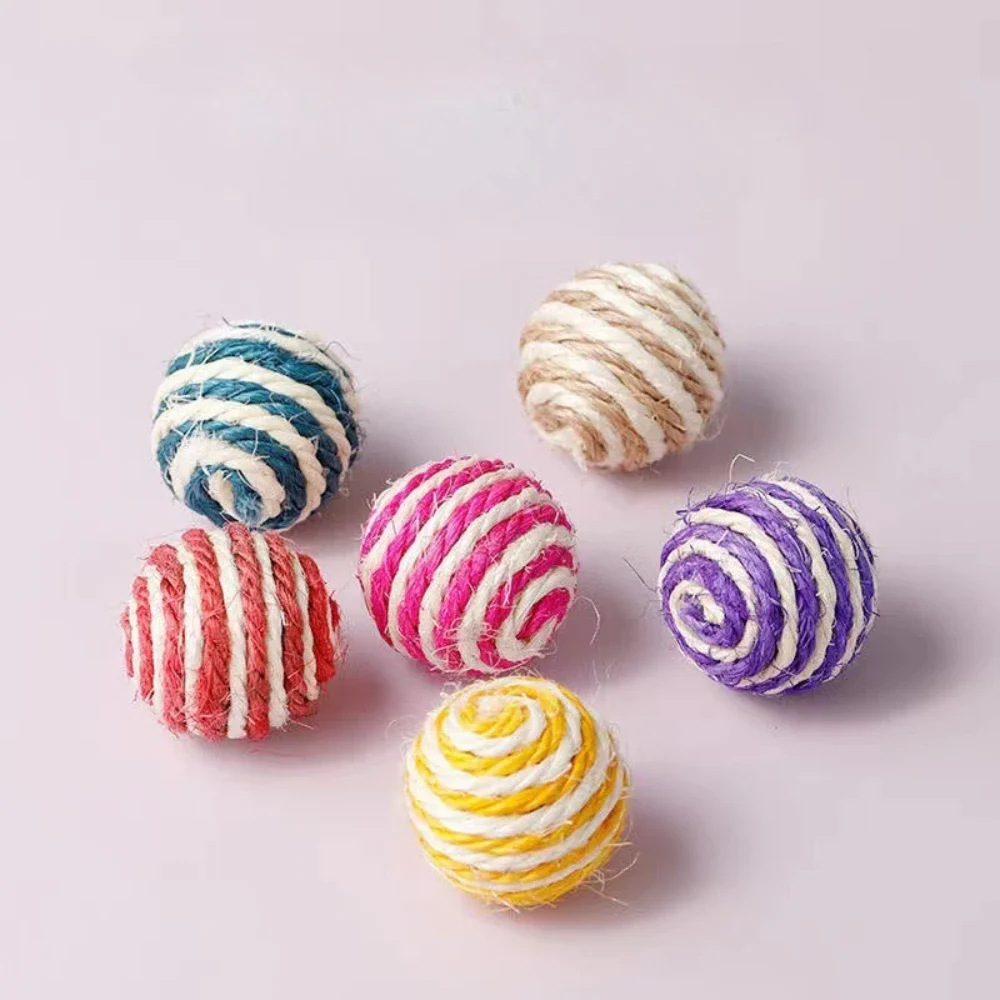 3pcs/5pcs Cats Sounding Ball Interactive Handmade Sisal Cat Scratching Ball Make Sounds Cat Toy Home Kitten Ball Toys
3pcs/5pcs Cats Sounding Ball Interactive Handmade Sisal Cat Scratching Ball Make Sounds Cat Toy Home Kitten Ball Toys
