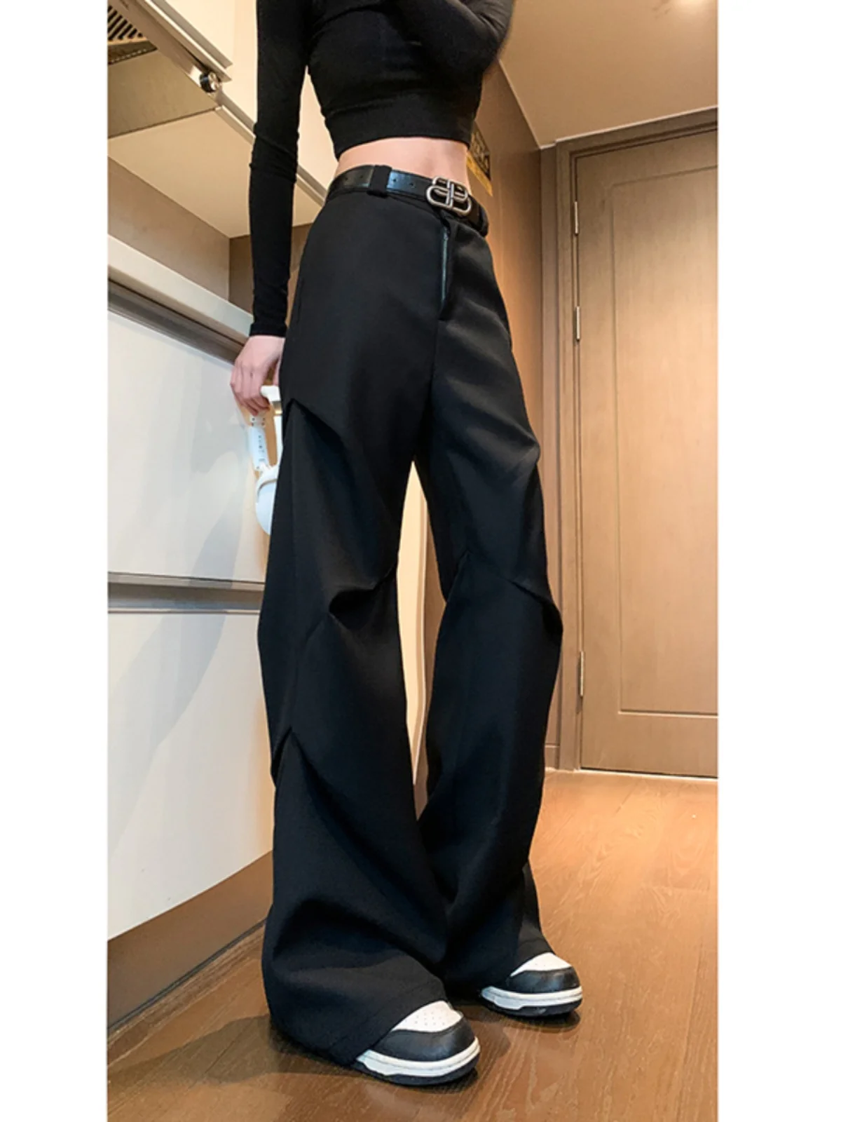 Bla Slim Fit Men's Casual Pants Loose Wide Leg Comfortable Straight Leg Long Trousers Faionable Autumn New Arrival
Bla Slim Fit Men's Casual Pants Loose Wide Leg Comfortable Straight Leg Long Trousers Faionable Autumn New Arrival