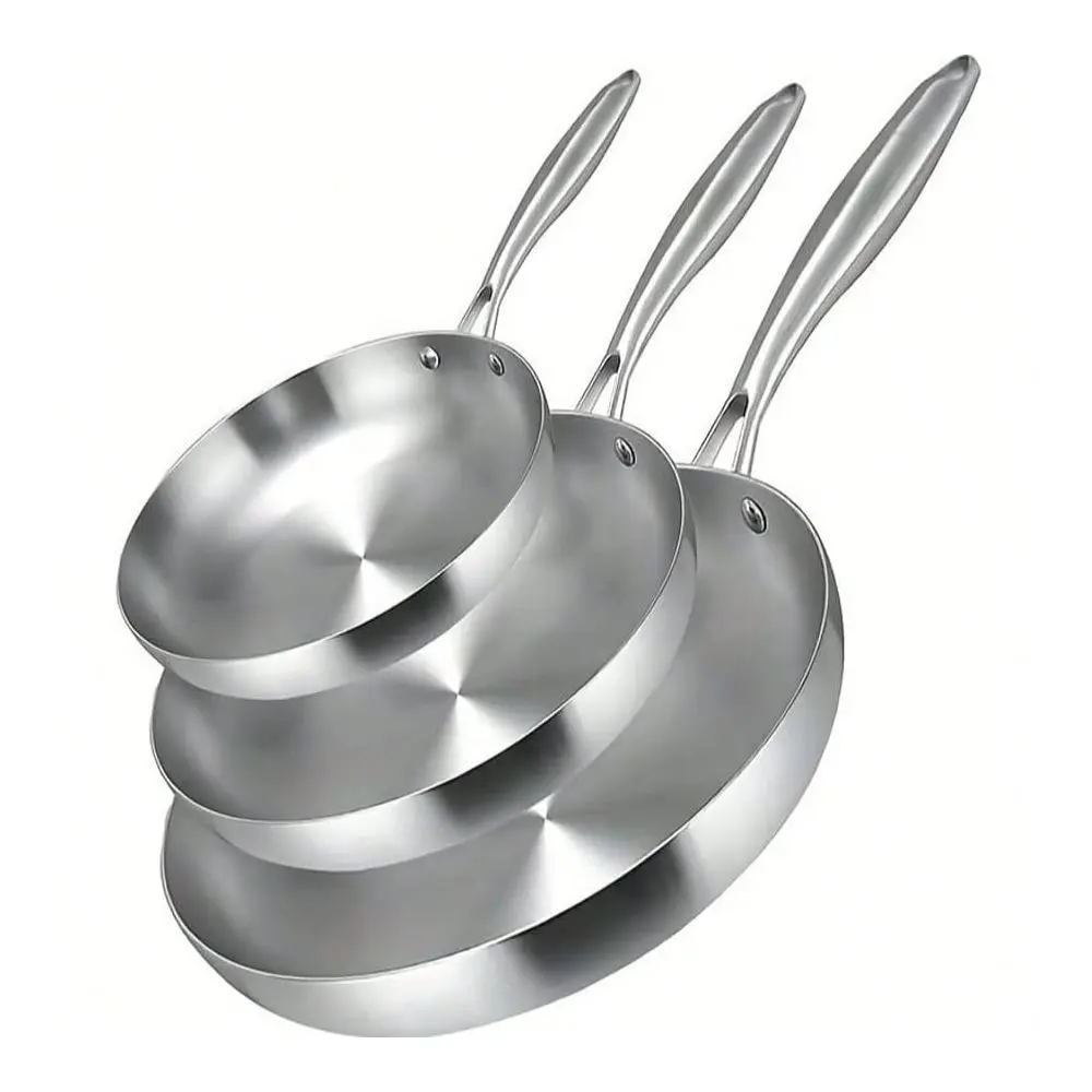 Stainless Steel Frying Pan,Chefs Pans,Skillets,Induction Cookware,Pots And Pans Set,Dishwasher And Oven. 12 10.25 8.5inch
Stainless Steel Frying Pan,Chefs Pans,Skillets,Induction Cookware,Pots And Pans Set,Dishwasher And Oven. 12 10.25 8.5inch
