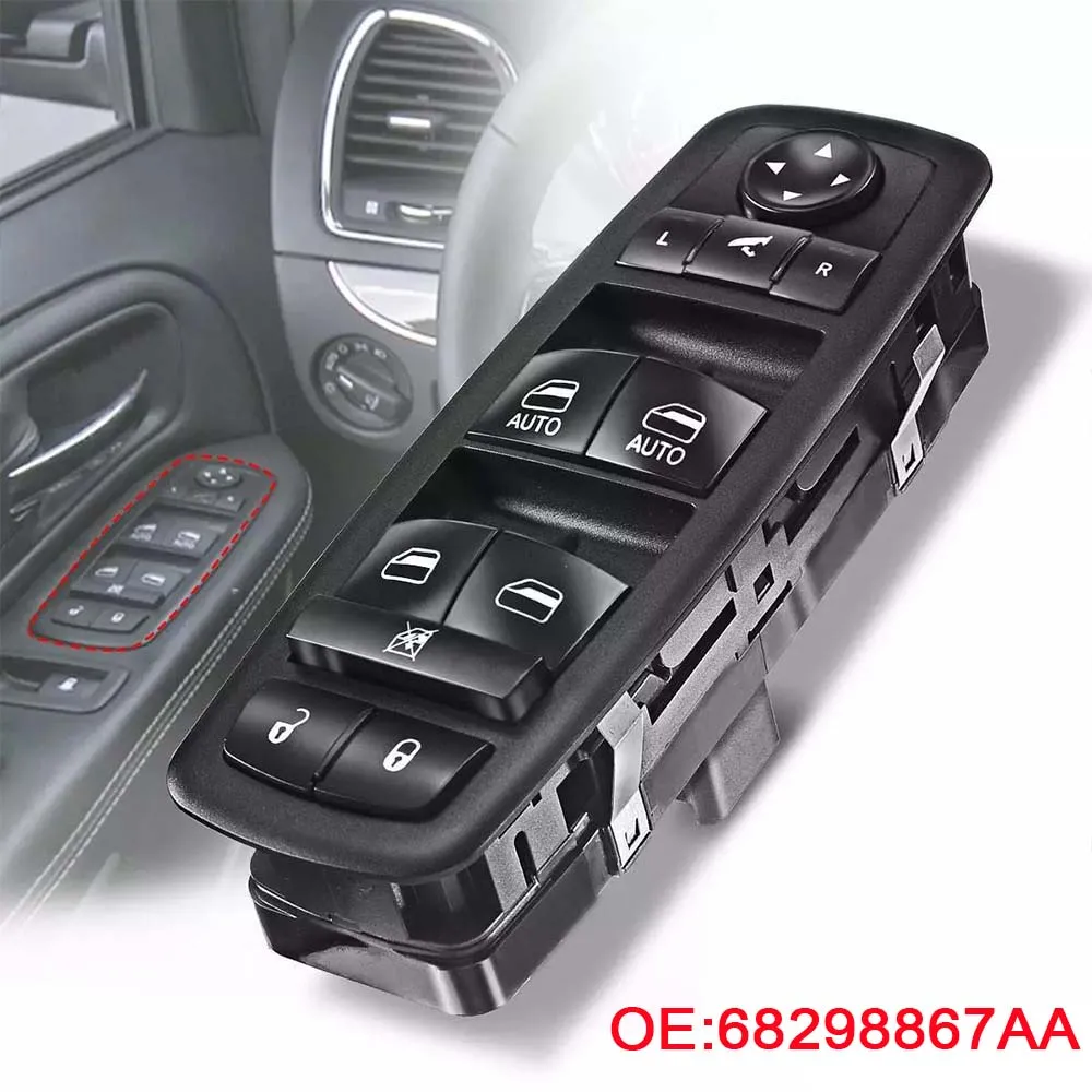 Left Front Driver Master Window Switch Buttons 68298867AA 68110867AA 68110867AB For Dodge Grand Caravan Chrysler Town & Country
Left Front Driver Master Window Switch Buttons 68298867AA 68110867AA 68110867AB For Dodge Grand Caravan Chrysler Town & Country