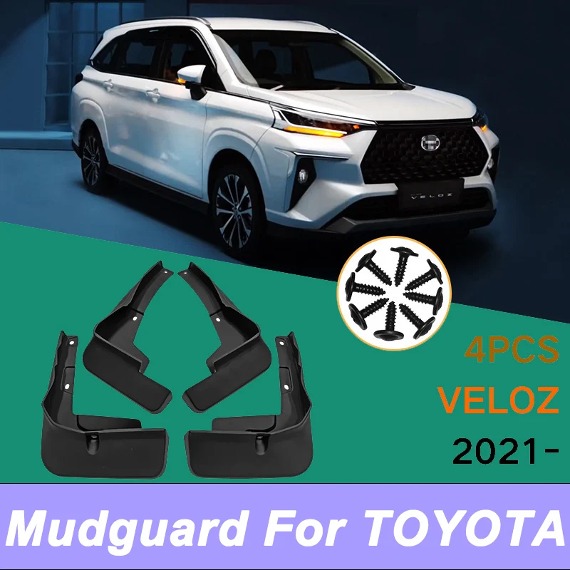 For TOYOTA Veloz 2021-2025 Automotive Tire Mudguard Waterproof Prevent Mud Splashing Car Mud Flaps Fender Trim 4pcs Accessories
For TOYOTA Veloz 2021-2025 Automotive Tire Mudguard Waterproof Prevent Mud Splashing Car Mud Flaps Fender Trim 4pcs Accessories