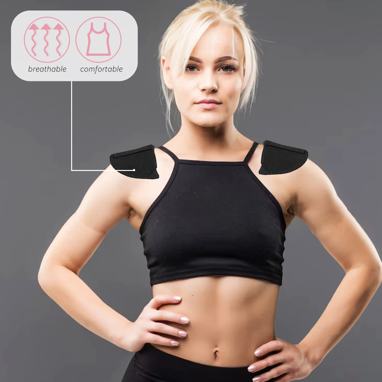 Black Shoulder for Women Shoulder Pads Men Clothing Non Slip Reusable Washable Comfortable Thin Design Health Care
Black Shoulder for Women Shoulder Pads Men Clothing Non Slip Reusable Washable Comfortable Thin Design Health Care