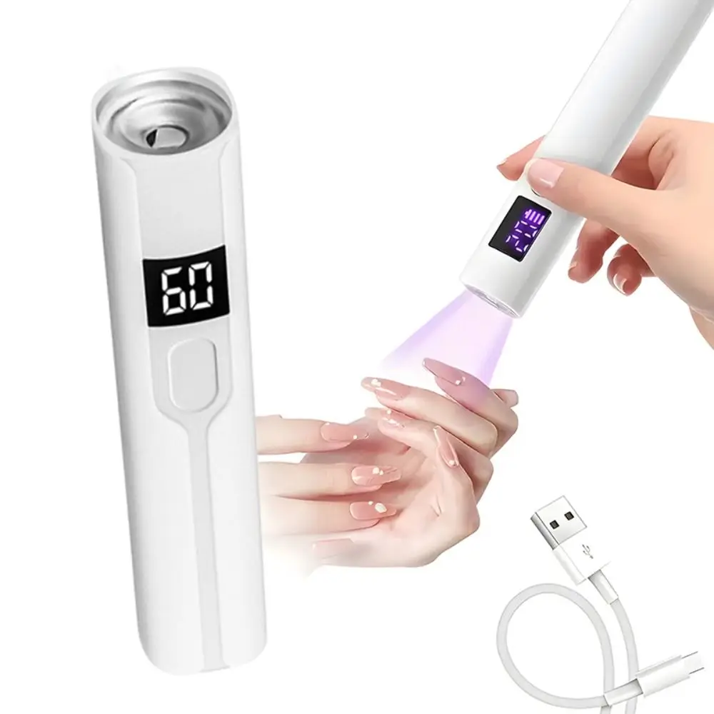 Rechargeable LED UV Nail Lamp With Timing Function Digital Display Mini Handheld Nail Dryer Quick Drying LED Nail Dryer Pen
Rechargeable LED UV Nail Lamp With Timing Function Digital Display Mini Handheld Nail Dryer Quick Drying LED Nail Dryer Pen
