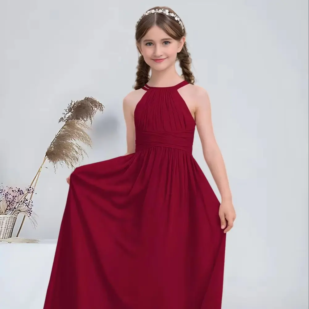 WW A-line Halter Floor-Length Chiffon Junior Bridesmaid Dress Graceful Dusty Rose Flower Girl Dress for Wedding Communion Dress
WW A-line Halter Floor-Length Chiffon Junior Bridesmaid Dress Graceful Dusty Rose Flower Girl Dress for Wedding Communion Dress