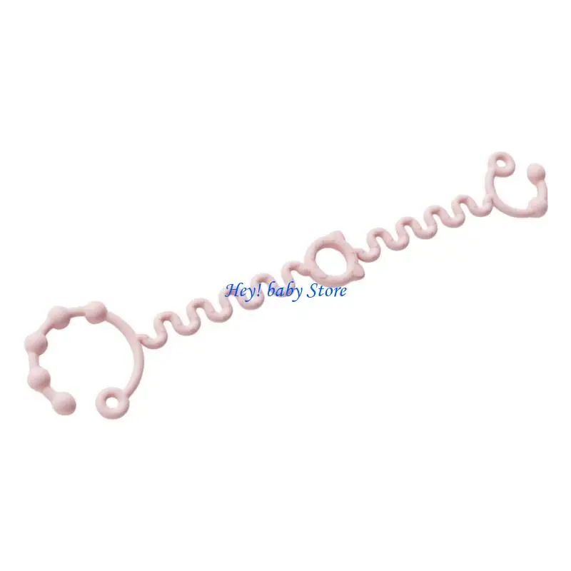 Q1FE Multipurpose Silicone Teething Toy Chain for Infants Baby Teether Holder Leash
Q1FE Multipurpose Silicone Teething Toy Chain for Infants Baby Teether Holder Leash
