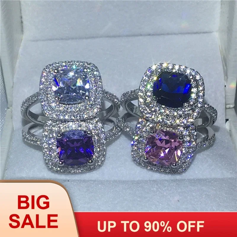 4 Colors Lab Diamond Promise Ring 925 Sterling Silver Anniversary Wedding Band Rings for Women Jewelry
4 Colors Lab Diamond Promise Ring 925 Sterling Silver Anniversary Wedding Band Rings for Women Jewelry