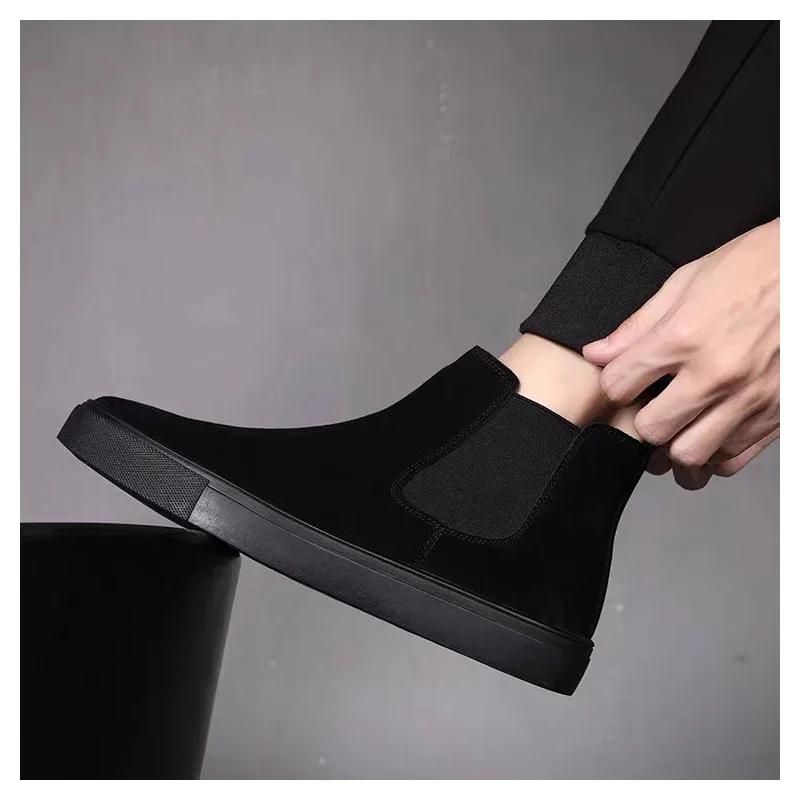 plus size mens casual chelsea boots black tide cow suede leather flats shoes autumn winter boot party banquet ankle botas hombre
plus size mens casual chelsea boots black tide cow suede leather flats shoes autumn winter boot party banquet ankle botas hombre