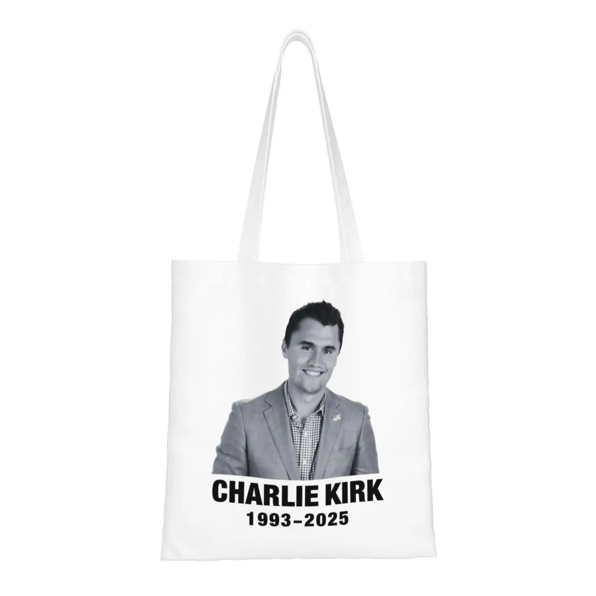 Charlie Kirk Death Tote Bags Женская сумка Складная сумка через плечо для колледжа Многоразовая сумка для покупок
Charlie Kirk Death Tote Bags Женская сумка Складная сумка через плечо для колледжа Многоразовая сумка для покупок