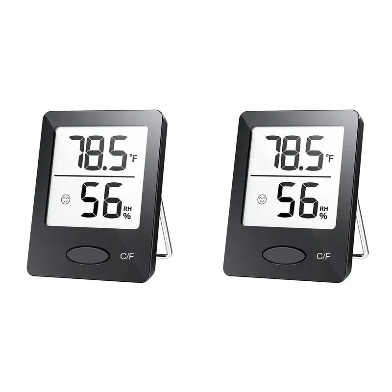 AB11-2X Indoor Hygrometer Thermometer,Room Thermometer With Large LCD Display, Humidity Monitor For Home Office Black
AB11-2X Indoor Hygrometer Thermometer,Room Thermometer With Large LCD Display, Humidity Monitor For Home Office Black