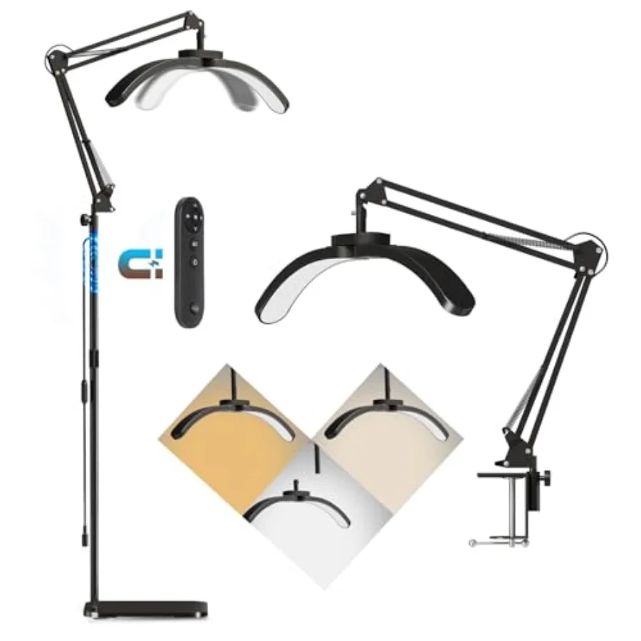 2-in-1 Half Moon Lash Light, 2026 Foldable LED Floor Lamp with Adjustable Brightness and Color, Shadow-Free Lighting for Eyelas
2-in-1 Half Moon Lash Light, 2026 Foldable LED Floor Lamp with Adjustable Brightness and Color, Shadow-Free Lighting for Eyelas