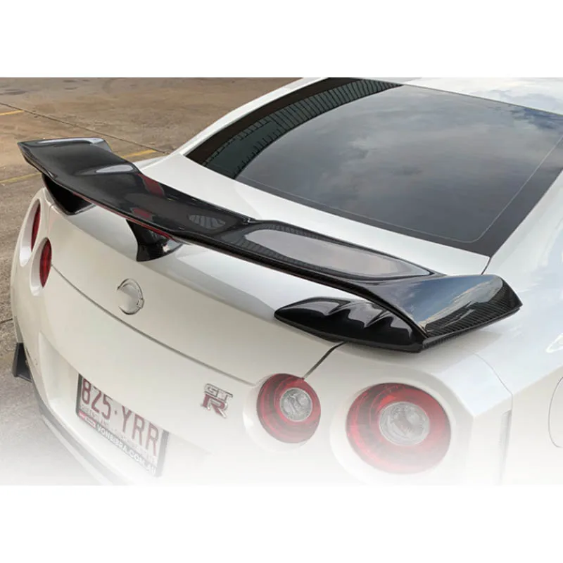 For Nissan GTR R35 modification Varis carbon fiber large rear wing VRS high-foot spoiler GT fixed wind wing
For Nissan GTR R35 modification Varis carbon fiber large rear wing VRS high-foot spoiler GT fixed wind wing