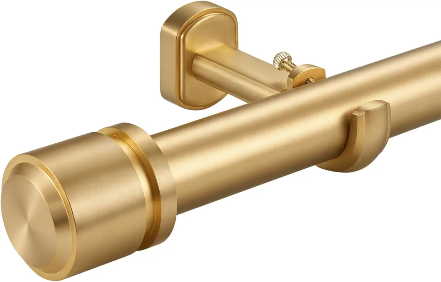 1 1/8 in Curtain Rod 144-240 in, Heavy Duty Telescoping Drapery Rod, Adjustable Aluminum Bracket, Solid End Caps, Brushed Gold
1 1/8 in Curtain Rod 144-240 in, Heavy Duty Telescoping Drapery Rod, Adjustable Aluminum Bracket, Solid End Caps, Brushed Gold