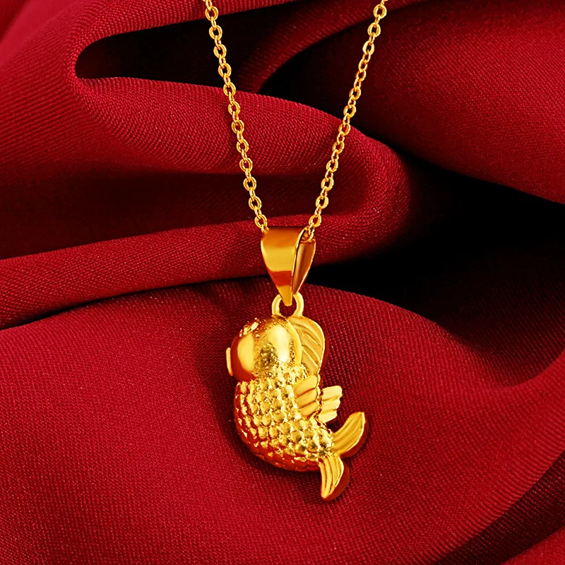 Versatile & Generous Goldfish Pendant For Men & Women 24K Gold AU999 | Couple style, outstanding temperament
Versatile & Generous Goldfish Pendant For Men & Women 24K Gold AU999 | Couple style, outstanding temperament