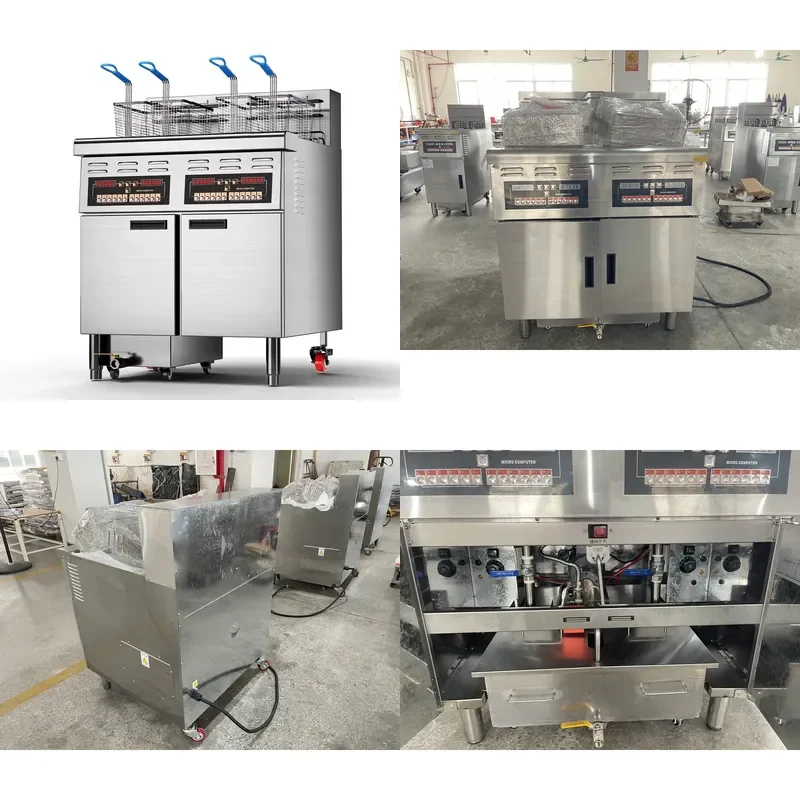 2026 Ultra-Efficient 56L Dual-Vat Programmable Open Fryer with Smart Oil Filtration for Commercial Kitchens