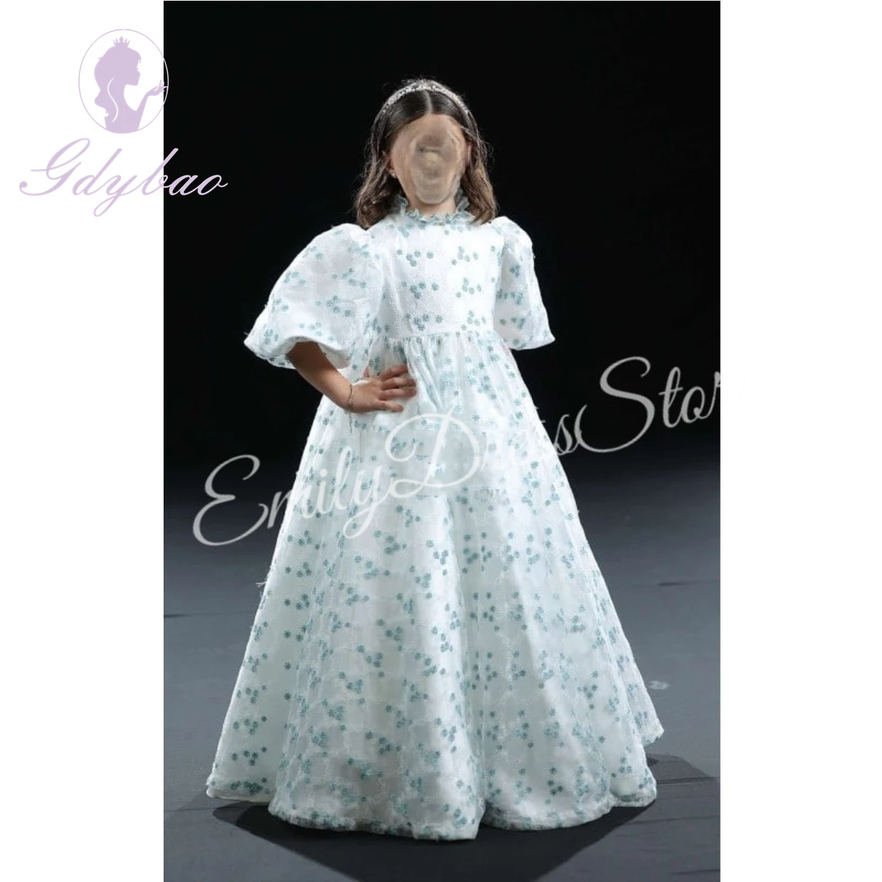 Customized Light Blue Flower Girl Dress For Wedding High Neck Tulle Puffy Half Sleeves Kids Birthday Party First Communion Gown
Customized Light Blue Flower Girl Dress For Wedding High Neck Tulle Puffy Half Sleeves Kids Birthday Party First Communion Gown