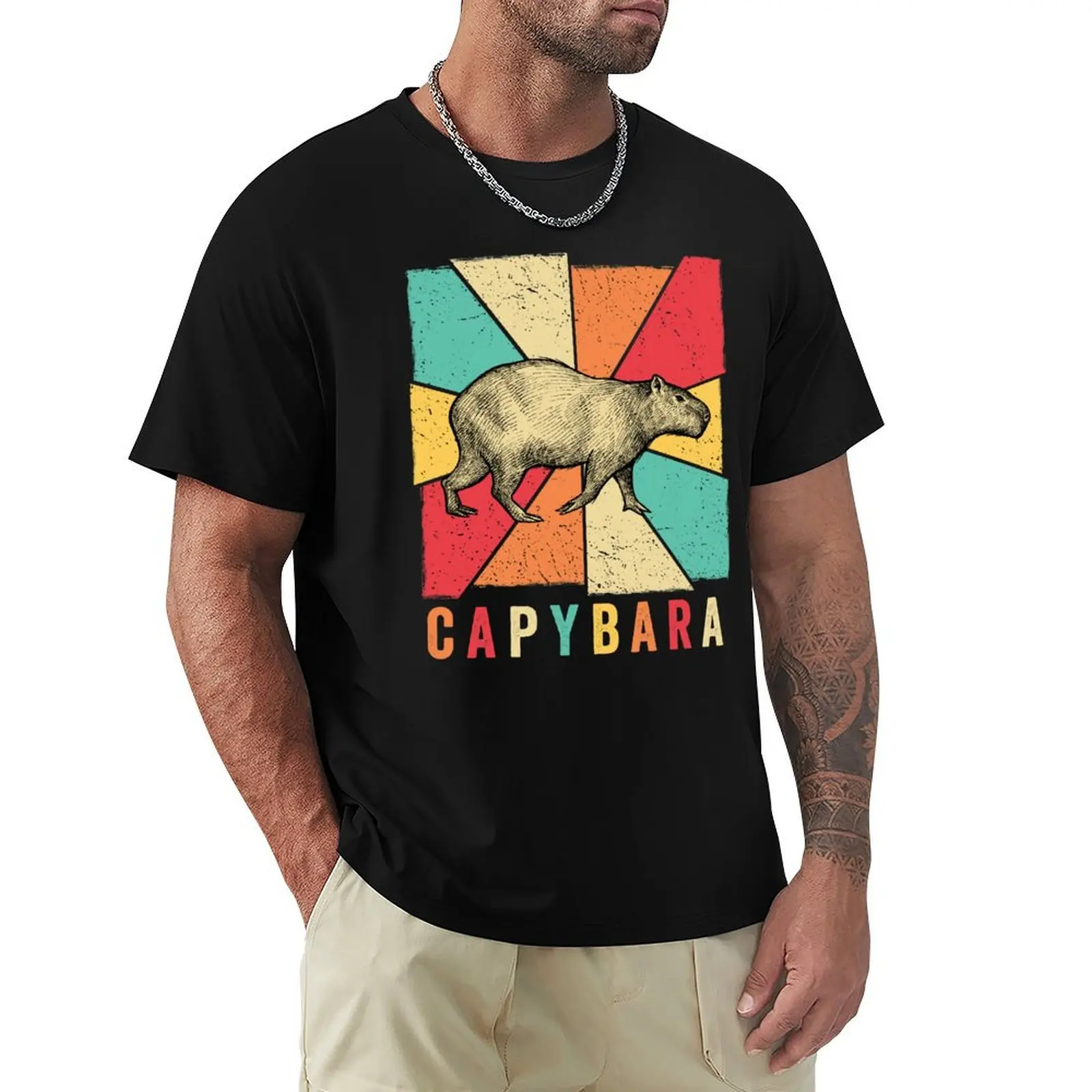 Retro Vintage Style Capybara Design - Capybara T-Shirt cheap stuff street wear Luxury man Men's clothing
Retro Vintage Style Capybara Design - Capybara T-Shirt cheap stuff street wear Luxury man Men's clothing