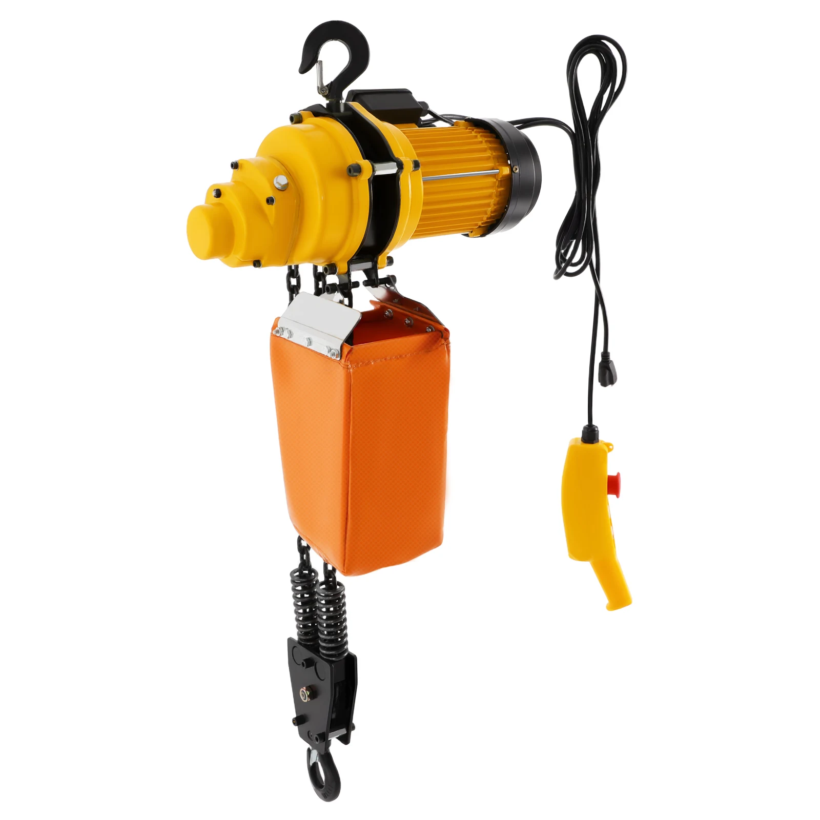 Electric Chain Hoist 2200 lbs – 1 Ton Overhead Crane, 13ft Lift Height, 110V with 10ft Wired Remote, Emergency Stop Switch, Heavy Duty, fits for Garage & Workshop
Electric Chain Hoist 2200 lbs – 1 Ton Overhead Crane, 13ft Lift Height, 110V with 10ft Wired Remote, Emergency Stop Switch, Heavy Duty, fits for Garage & Workshop