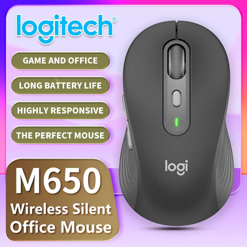 Аутентичная профессиональная игровая мышь Logitech M650, сверхчувствительная офисная мышь, подходит для ноутбуков и настольных компьютеров
Аутентичная профессиональная игровая мышь Logitech M650, сверхчувствительная офисная мышь, подходит для ноутбуков и настольных компьютеров