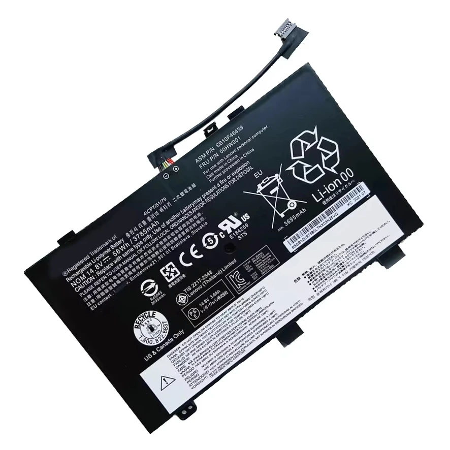 Laptop Battery 00HW000 00HW001 SB10F46438 SB10F46439 For ThinkPad S3 Yoga 14 Series Notebook 14.8V/56Wh /3785mAh
Laptop Battery 00HW000 00HW001 SB10F46438 SB10F46439 For ThinkPad S3 Yoga 14 Series Notebook 14.8V/56Wh /3785mAh