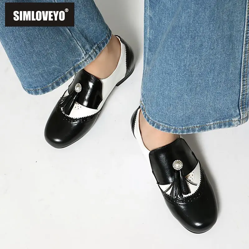 Женские туфли-лоферы SIMLVOEYO с круглым носком, без застежек, с бахромой, разноцветные, больших размеров 46, 47, 48, повседневная зимняя обувь
Женские туфли-лоферы SIMLVOEYO с круглым носком, без застежек, с бахромой, разноцветные, больших размеров 46, 47, 48, повседневная зимняя обувь