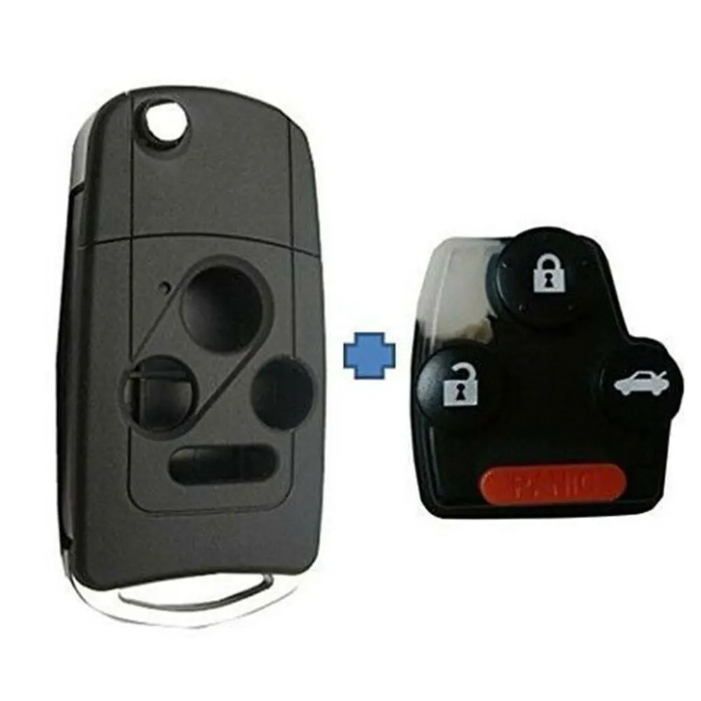 3+1 Button Flip Key Shell Remote Case Fob for Honda Accord Civic CRV Polit Fit
3+1 Button Flip Key Shell Remote Case Fob for Honda Accord Civic CRV Polit Fit