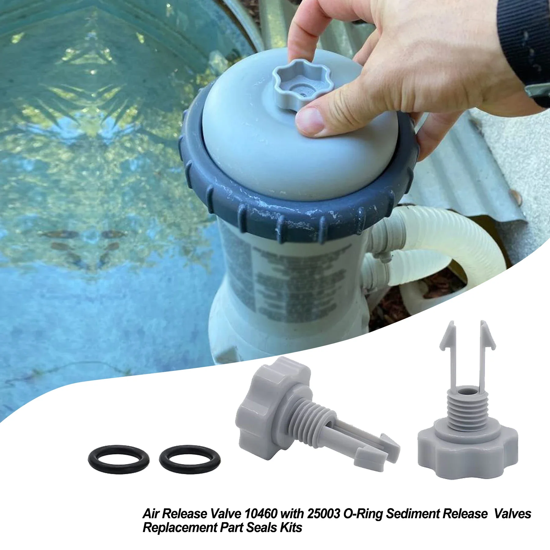 2 Sets Exhaust Valves For Intex 10460 10264 Air Release Valves With O-Rings For Filter Pump Systems Hot Tubs Swimming Pool Part
2 Sets Exhaust Valves For Intex 10460 10264 Air Release Valves With O-Rings For Filter Pump Systems Hot Tubs Swimming Pool Part